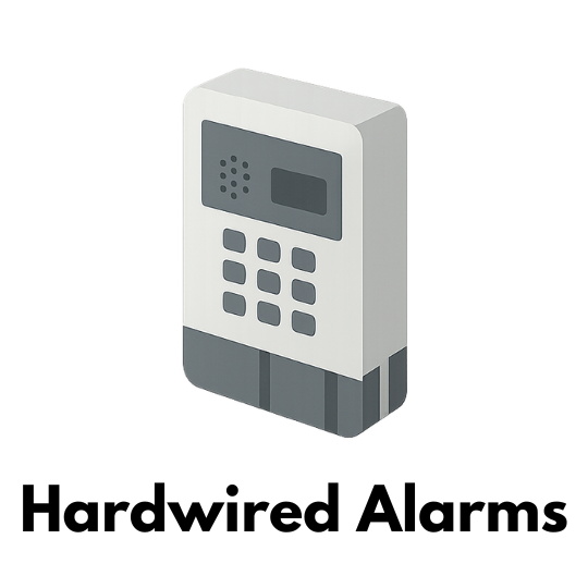 Isometric icon of a wall-mounted keypad access control device.
