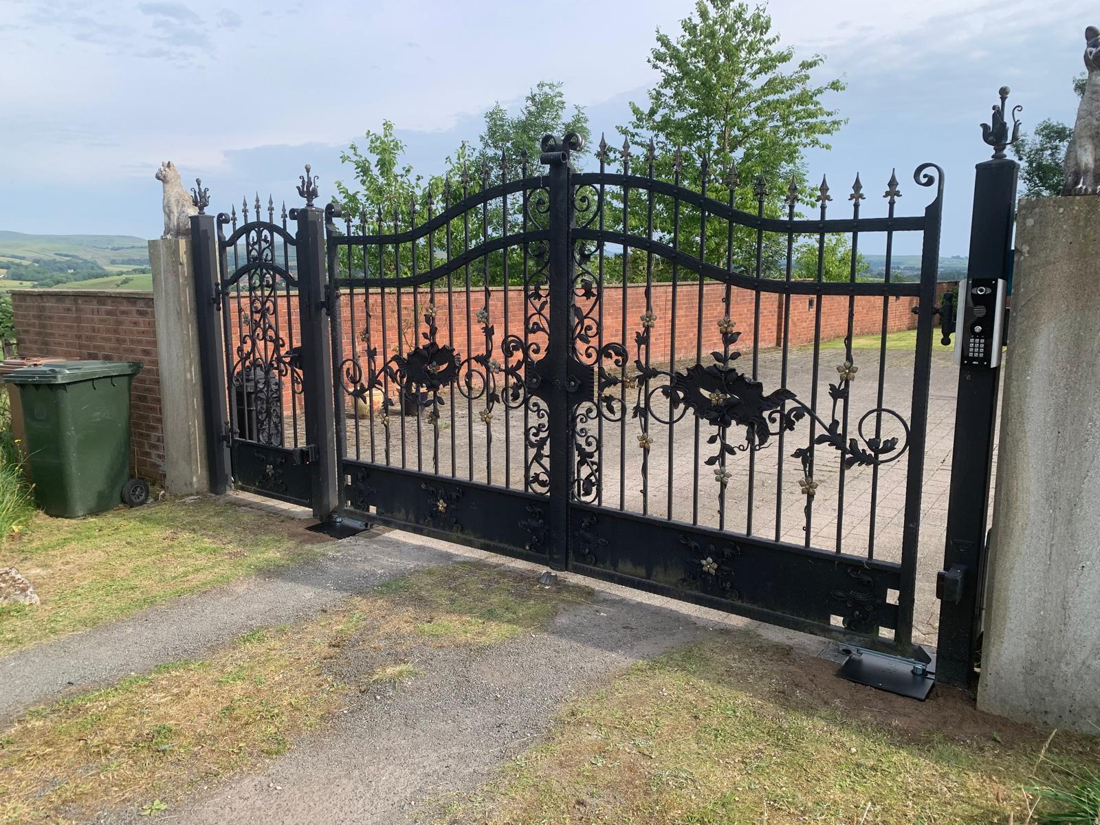 Existing-swing-gates-brand-new-automation-driven-by-underground-operators